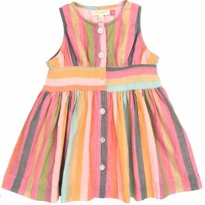 Pink Chicken Multi Striped Birdie Dress